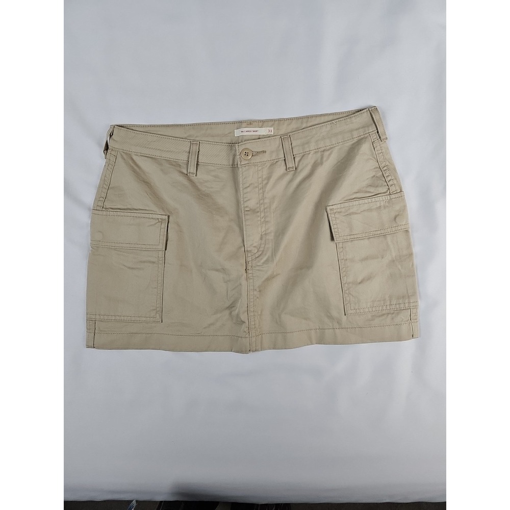 Levi's 94 Cargo Twill Mini Skirt Tan‎ Size 31